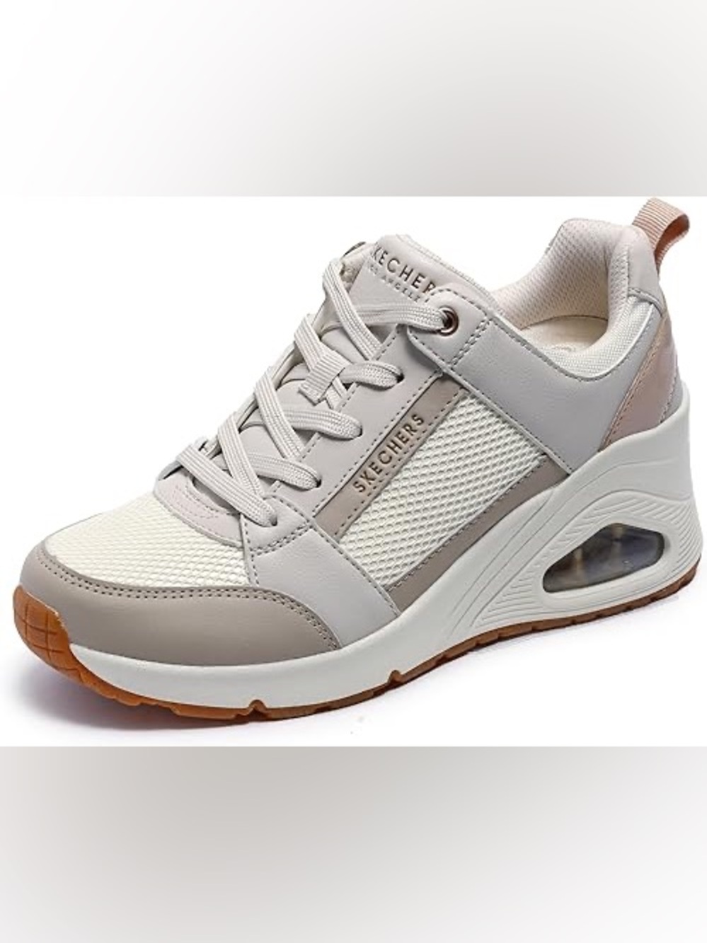 Skechers Street Uno Wedge Everything Nice Womens Sneaker off White